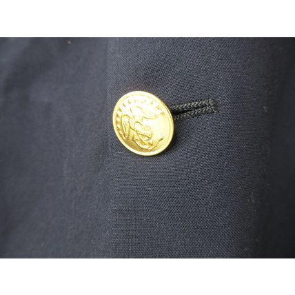 Milano International Navy Uniform Style Suit Jacket Blazer Blue Gold Buttons 48R