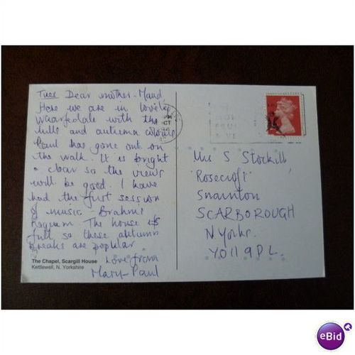 GB The Chapel, Scargill House Kettlewell Postcard