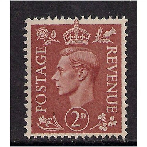 GB 1951 KGV1 2d Pale Brown MM stamp SG 506 SG 506 (F153)