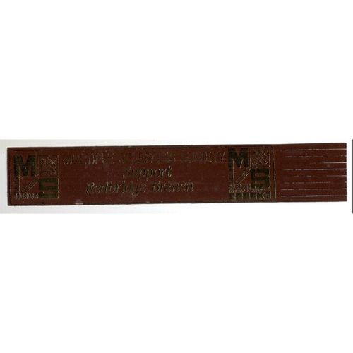 MULTIPLE SCLEROSIS SOCIETY Leather Bookmark REDBRIDGE BRANCH London =
