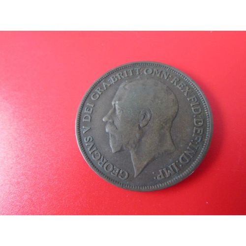1915 GEORGE V ONE PENNY FREE POST. R