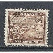 Malta.SG217 1/4d Grand Harbour,Valletta.Fine Used.July15
