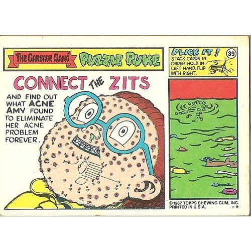 Garbage Pail Kids #455a Charred Cole Trading Card 1987 Topps Chewing Gum