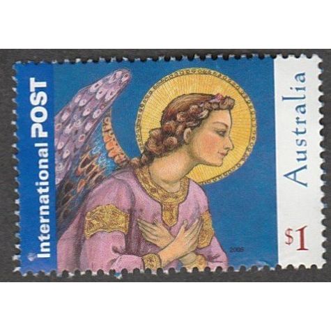 Australia 2005 Christmas $1.00 Value. Adoring Angel. Fine Used