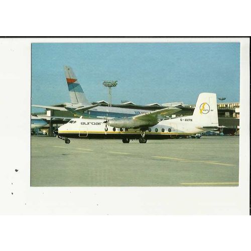 Aviation EUROAIR HANDLEY PAGE HERALD Postcard by Editions P.I. (502)