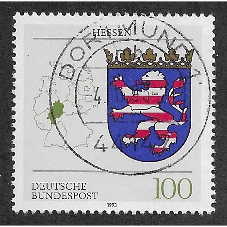 GER 1993 100pf 'HESSEN' FINE USED (EBID62-958)