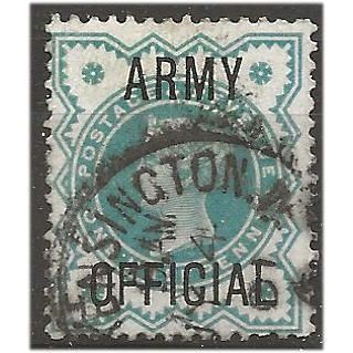 1900 O42 1/2d Blue-Green ARMY Official Good/Fine Used . .. .