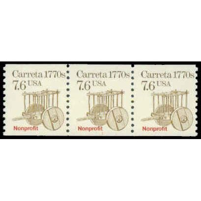 2255 7.6c Carreta Fine MNH Dry Gum PNC 1/3 R0229
