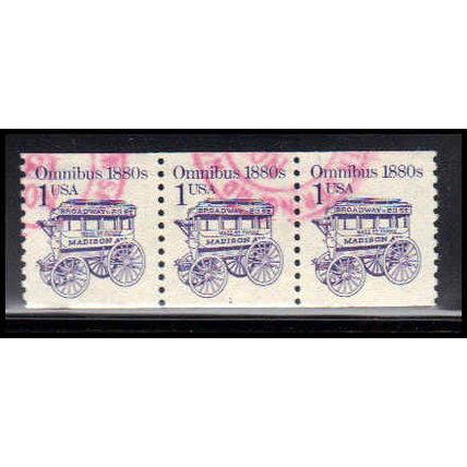 Used 2225 1c Omnibus Very Fine PNC 1/3 PA2731