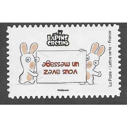 FRA 2020 (LETTRE VERTE) (S/A) ' THE LAPINS CRETINS' FINE USED (EBID77-918)