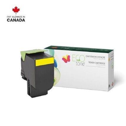 Compatible with Lexmark C231HY0 Yellow Ecotone Remanufactured Toner Cartridge -