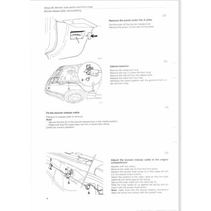 Volvo 440 460 Body Service Manual 1995 TP8203031 Reprint