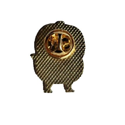 Chicken Pin Badge Enamel Cartoon 2 cm X 2.3 cm Metal Butterfly Pin Lock BA71