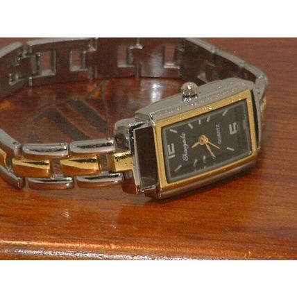 New Women’s Silver & Gold Analog Dress Watch