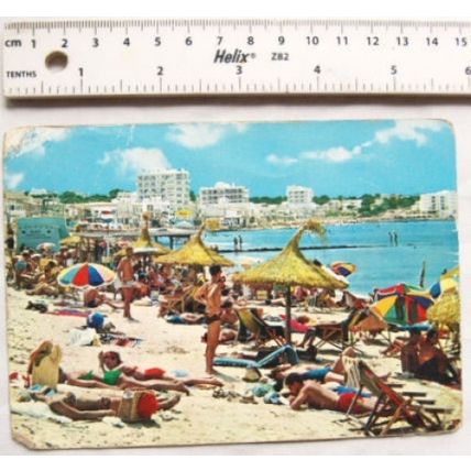 old postcard Playas Del Arenal, Mallorca
