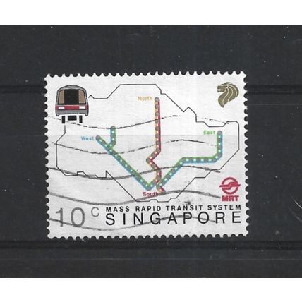 Singapore.SG572 10c Route Map.Fine Used.Jul25