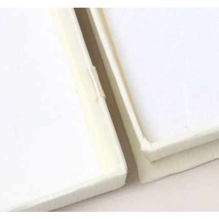 Ivory colour gift box approx 8 cm x 6.5 cm x 2 cm