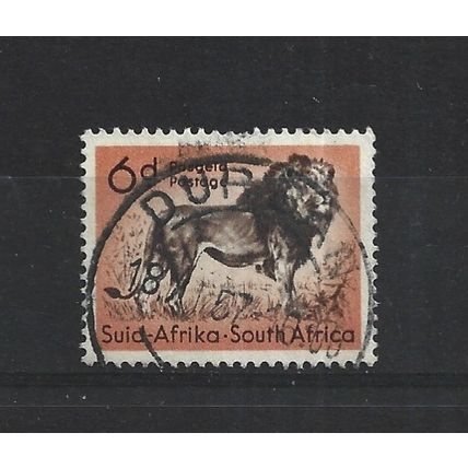 SouthAfrica.SG158 6d Lion.Fine Used.Aug25a