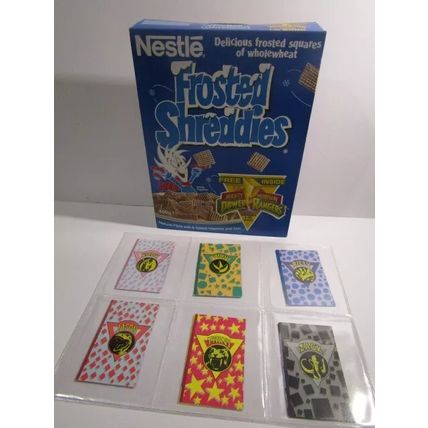Nestle 1994 Shreddies Power Rangers Cereal Box Set of 6 Secret ID Books