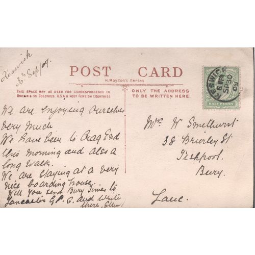 Antique GB PC 1909 - Friars Crag End, Derwentwater, Cumbria