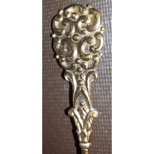 Leningrad Souvenir Enamel Teaspoon Tea Spoon Alexandrinsky Theatre 5-1/8" long