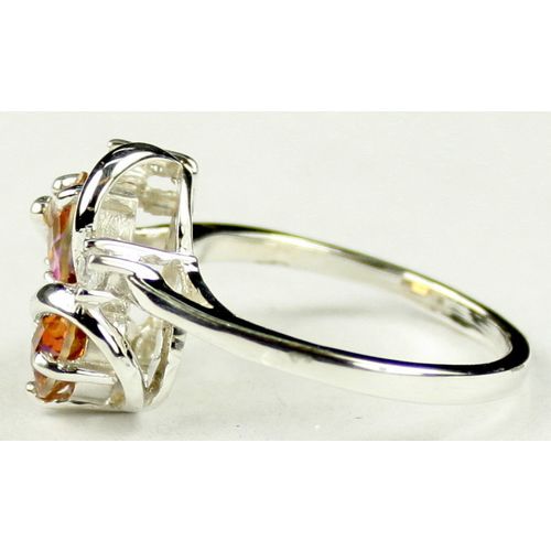 Twilight Fire Topaz, 925 Sterling Silver Ladies Ring, SR016