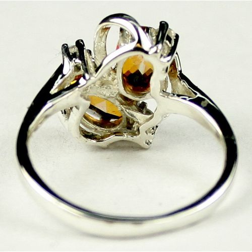 Twilight Fire Topaz, 925 Sterling Silver Ladies Ring, SR016