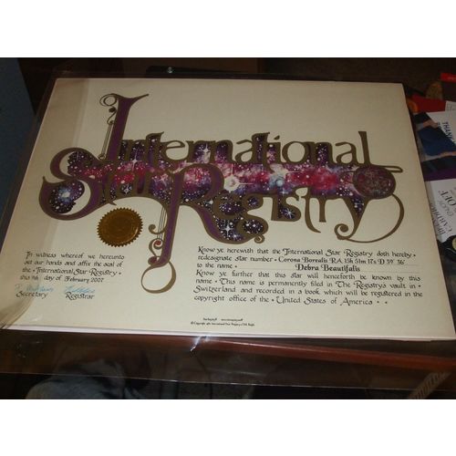 International Star Registry "Debra Beautifalis" Star in Corona Borealis 16 X 12