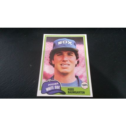 1981 Topps Card # 398 Ross Baumgarten Very Good-Excellent (4) Chicago White Sox
