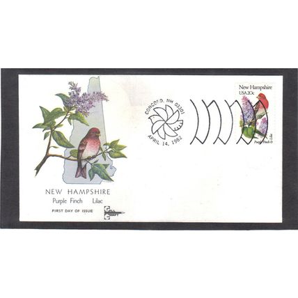 FDC Gill Craft 1981a 20c Purple Finch (Cachet-U/A) CV39881