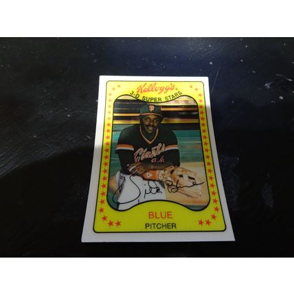 1981 Kellogg's 3-D Super Stars Card # 23 Vida Blue Ex (5) San Francisco Giants
