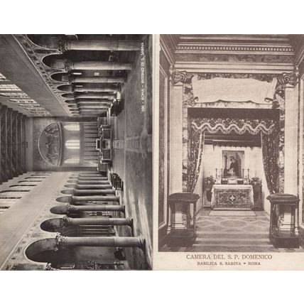 Chiesa Church of Saint Santa Sabina Camera 2x Rome Roma Religious Postcard s