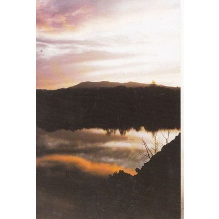 Sunset Pentland Hills from Duddington Loch Mount Fuji Marine Expedition Postcard