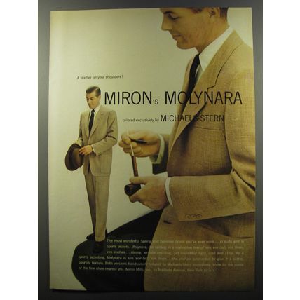 1953 Miron Molynara Advertisement - suit by Michaels-Stern