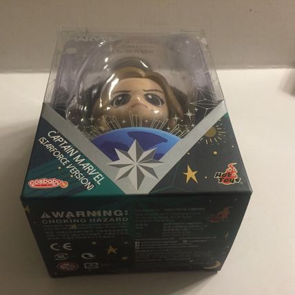NEW Marvel's Captain Marvel Cosbaby Bobble-Head Figure by Hot Toys