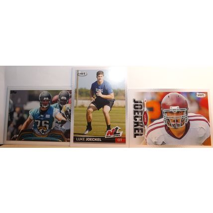2013 Topps/Hit LUKE JOECKEL (Jaguars) x 3 Rookie Cards