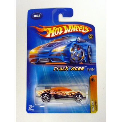 Hot Wheels Flashfire #063 Track Aces 3/10 White Die-Cast Car 2005