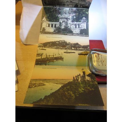 COBLENZ, KOBLENZ, GERMANY strip of 6 unused antique postcards #