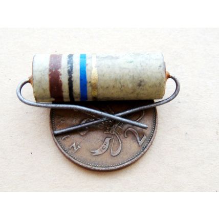 10MΩ Erie 5 Watt Carbon Ceramic Resistors x5. New Old Stock. For Valve Amp