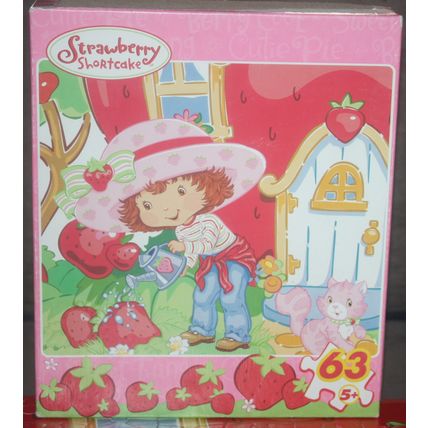 2005 Rose Art Strawberry Shortcake 63 Piece Puzzle - Complete