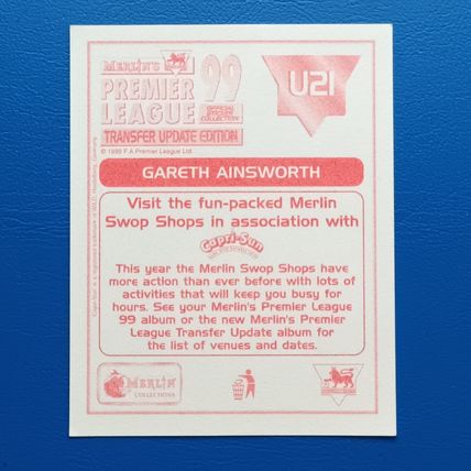 Gareth Ainsworth Wimbledon Merlin Premier League 99 #U21
