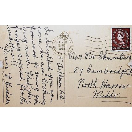 BRUGES, LE DYVER, BELGIUM, 1956, Postcard