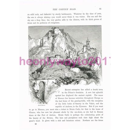 Rocca Bruna, Italy, Book Illustration (Print), c1875