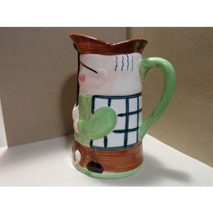 Vintage Shield's Fifth Avenue Golfer Toby Character Japan 6" Pitcher