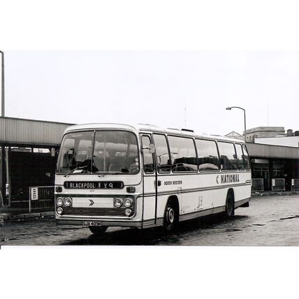 Black & White Photograph of North Western Road Car Ltd. - SJA 409K