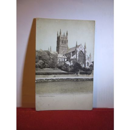 WORCESTER CATHEDRAL unused antique postcard (A) =