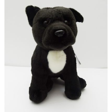 Amstaff Staffie Staffordshire Bull Terrier 12" Plush Black, Blue, Brindle or Red
