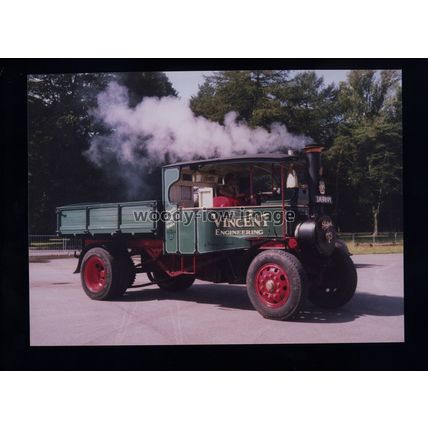 tz0221 - Foden Steam Wagon/Lorry 11414 - Reg.TA 9891 Vincent Engine' - photo 7x5