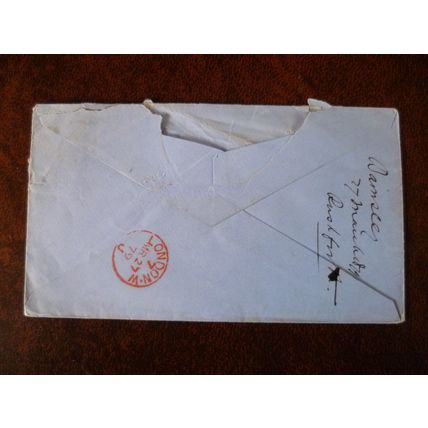1879 GB QV 1d Red stamp plate no 170 IJ cover Barnsley Burlison & Grylls glass