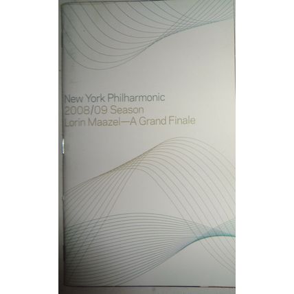LORIN MAAZEL: A GRAND FINALE - SIR JAMES GALWAY - NY PHILHARMONIC PLAYBILL 2008
